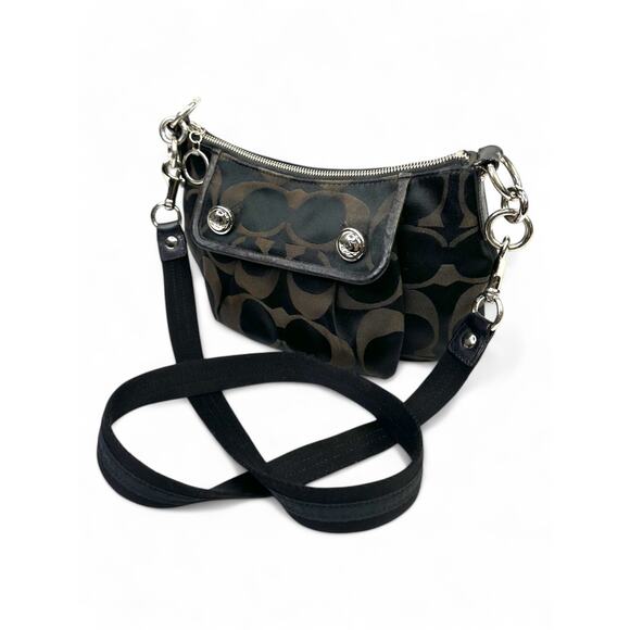 Coach Vintage Poppy Signature Satin Shoulder Bag - Picture 2 of 12